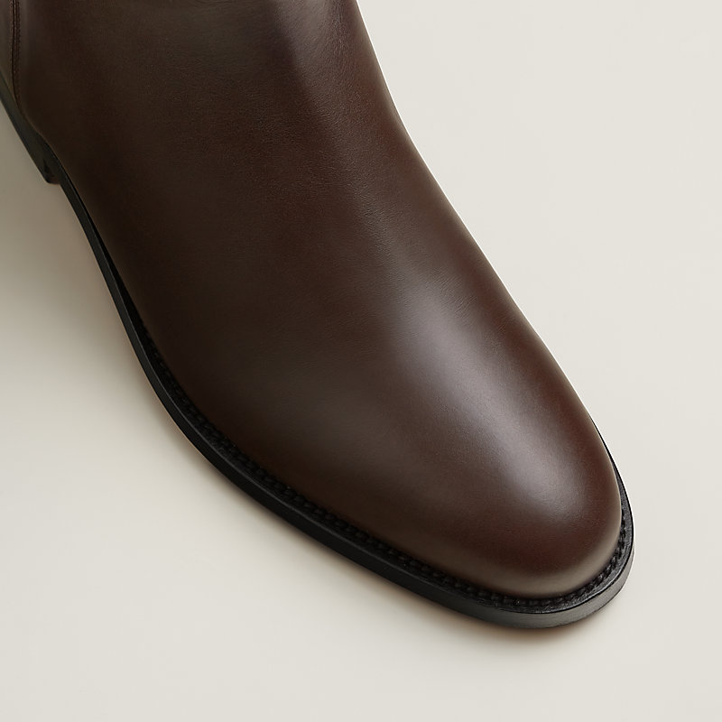 【洗練されたデザイン】HERMES★Bottines Itineraire HERMES Itineraire high top short boots shoes #38 H241177Z